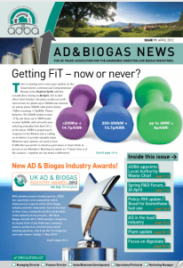 AD & Biogas News – Issue 11, April 2012