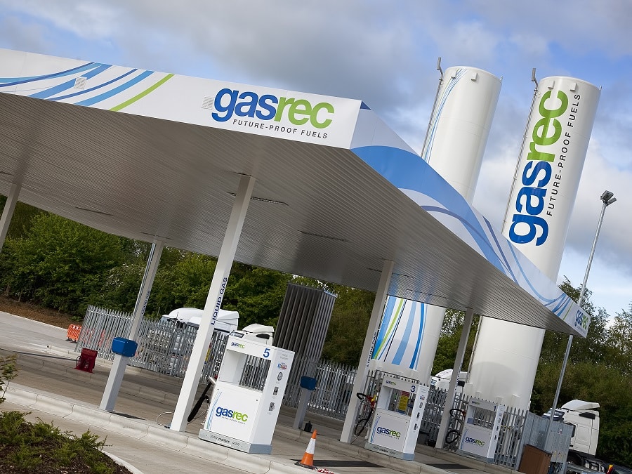 Gasrec Bio-LNG filling station at Daventry