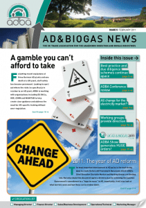 AD & Biogas News: Issue 5, February 2011