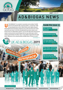 AD & Biogas News: Issue 7, June 2011